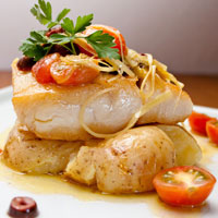 gourmet fish dish